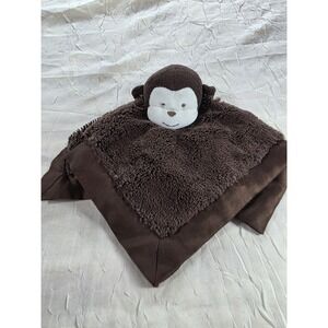 Kids Line Brown Shaggy Monkey Lovey Security Blanket